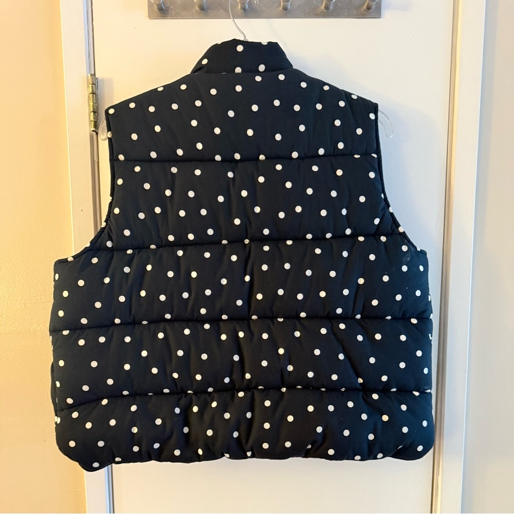 Clare V. Emile Black & White Scattered Polka Dot Vest - Picture 10 of 10